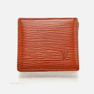 LOUIS VUITTON Epi Porte-Monnaie Boite Coin Purse Fawn